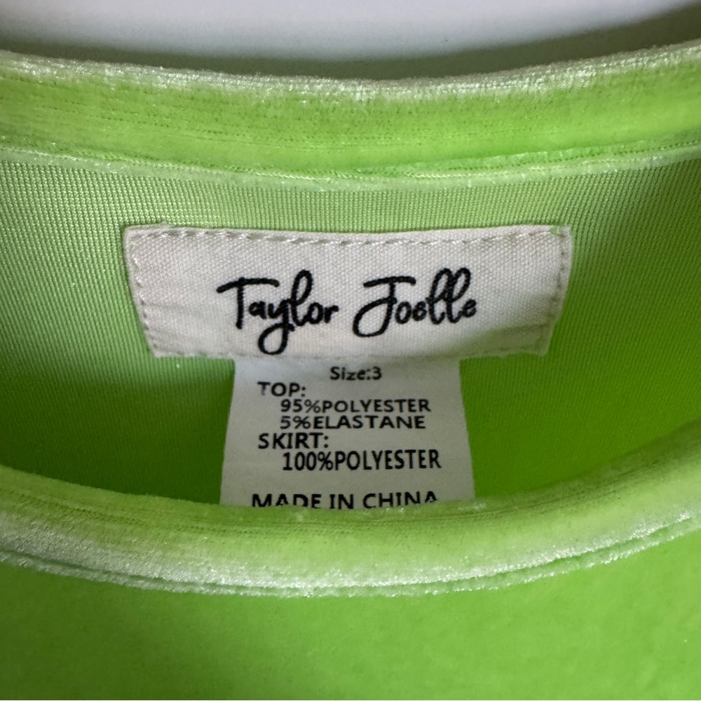 Taylor Joelle Velvet Tinkerbell Dress - Size 3 - Picture 6 of 10